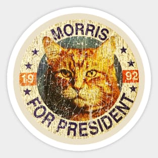 Morris For President 1988 // Vintage Sticker